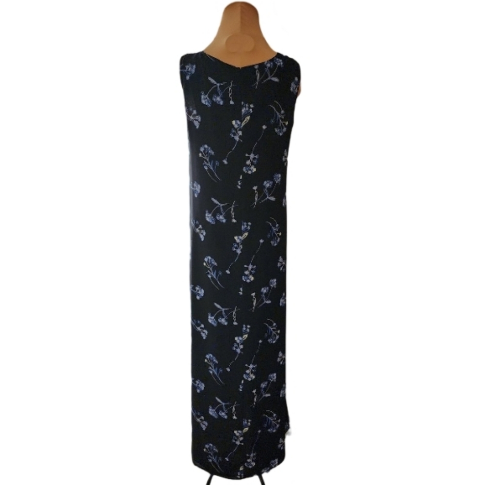 Outfit JPR Black Floral Maxi Dress Women's Size Medium - Picture 2 of 4